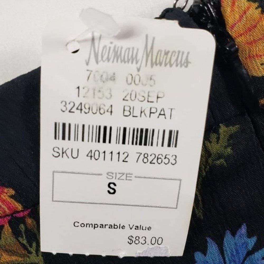 GLAMOROUS Floral Print Chiffon Midi Skirt With Asymmetric Hem S NWT - Picture 11 of 15